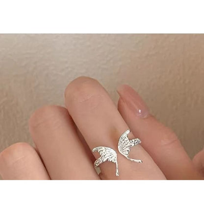 Butterfly S925 Sterling Silver Open Ring