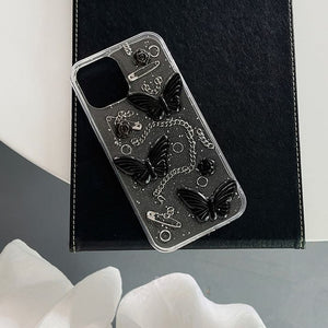 Butterfly with Chain iPhone Case - IPhone Case