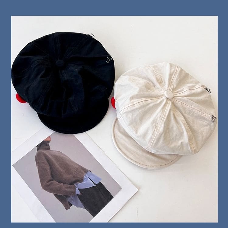 Button Newsboy Cap