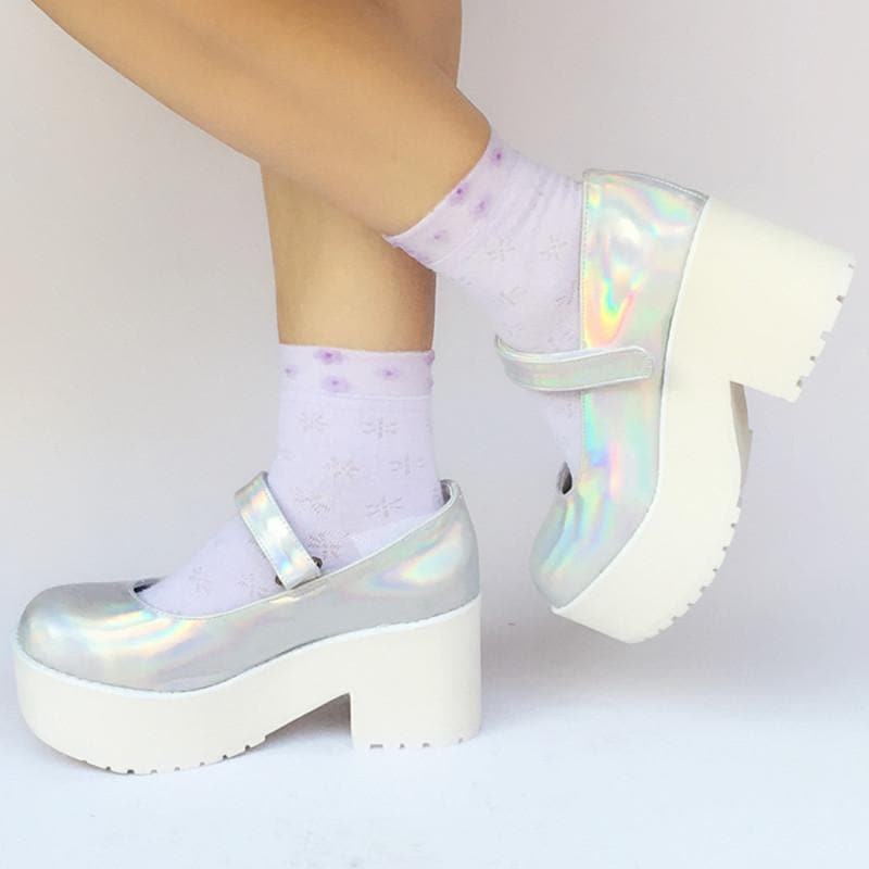 Platform Shoes Hologram Custom Laser Made SP168086