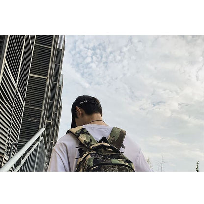 Camo Nylon Backpack