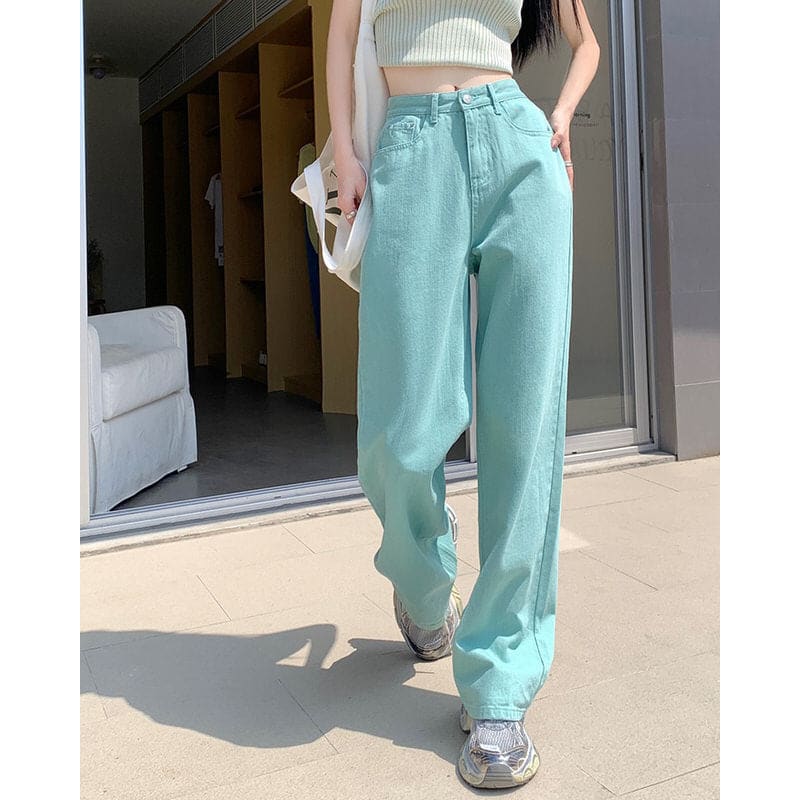 Candy Cloud High Waist Jeans - Jeans