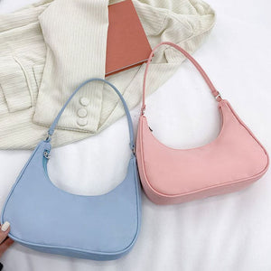 Candy Color Baguette Bag - Standart / Blue - Handbags