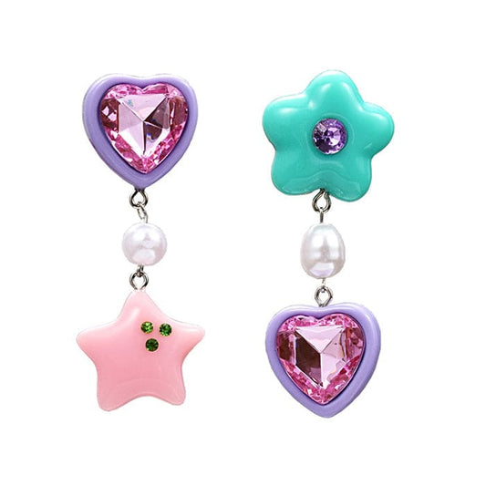 Candy Heart Drop Earrings - 1 - earrings