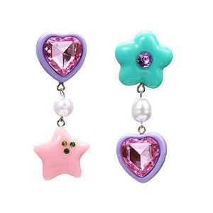 Candy Heart Drop Earrings - 1 - earrings