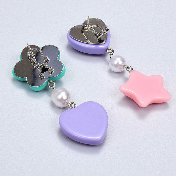 Candy Heart Drop Earrings - earrings
