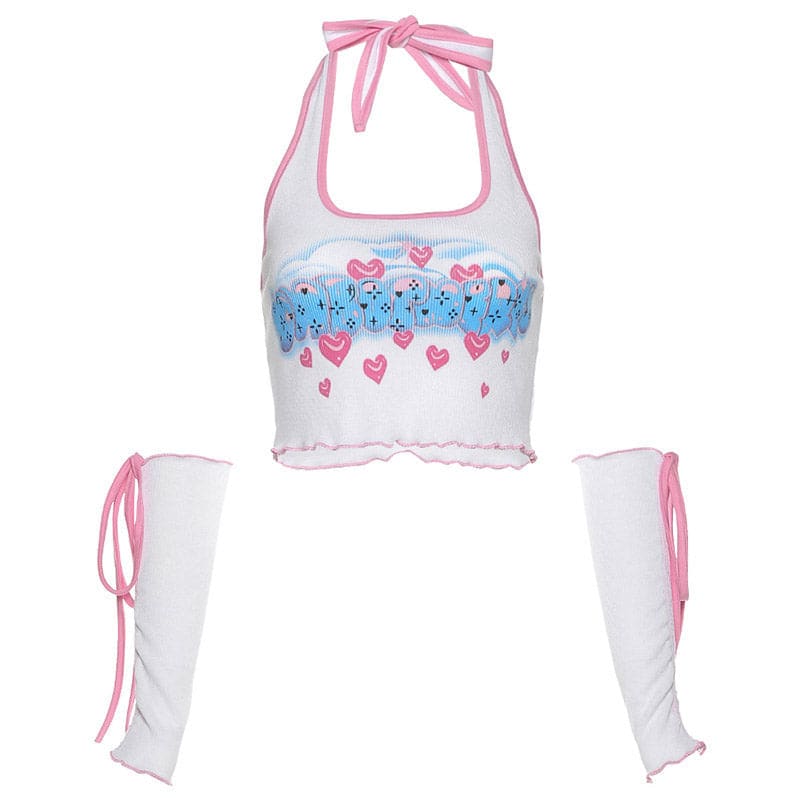 Candy Top and Arm Gloves Set - Tops