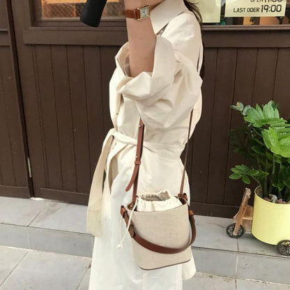 Canvas Bucket Bag