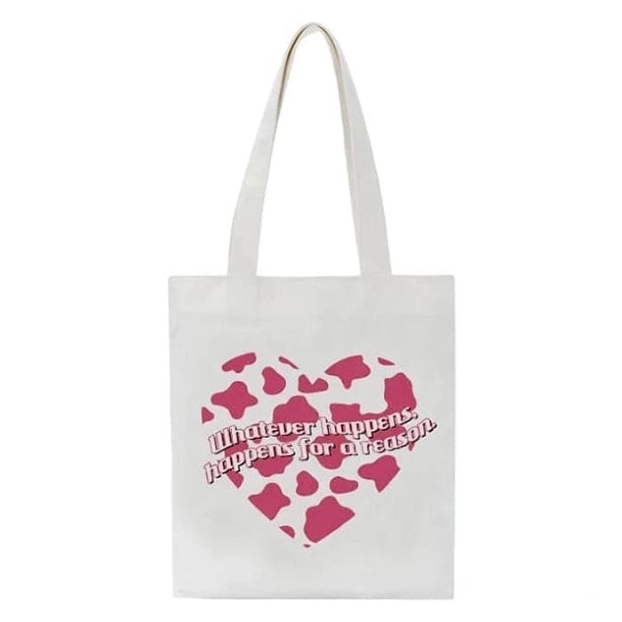 Canvas Love Spot Tote Bag - Handbags