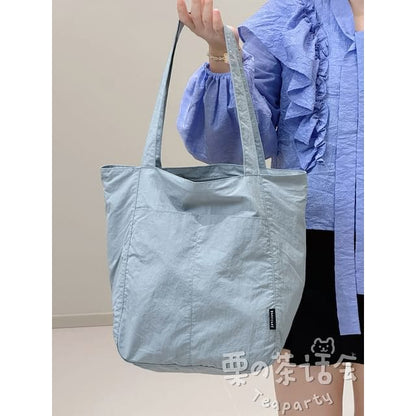 Canvas Plain Tote Bag / Bag Charm / Set - Without Charm