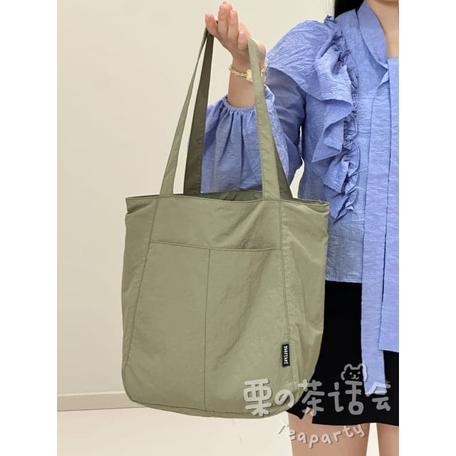 Canvas Plain Tote Bag / Bag Charm / Set - Without Charm