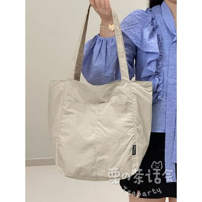 Canvas Plain Tote Bag / Bag Charm / Set - Without Charm