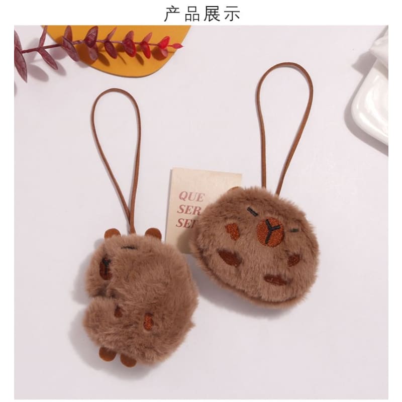 Capybara Chenille Bag Charm (Various Designs)