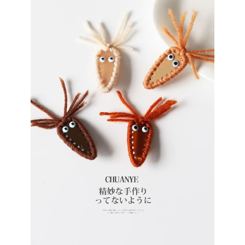 Carrot Yarn Alloy Hair Clip