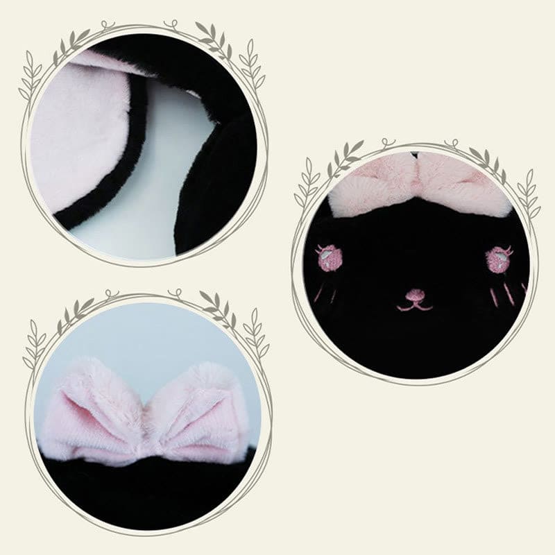 Cartoon Bunny Bear Ears Lace Lolita Plush Hat