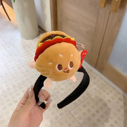 Cartoon Fast Food Chenille Headband - CN1228 - Hamburger