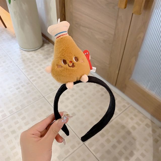 Cartoon Fast Food Chenille Headband - CN1252 - Chicken Leg