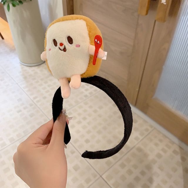 Cartoon Fast Food Chenille Headband - CN1257 - Toast