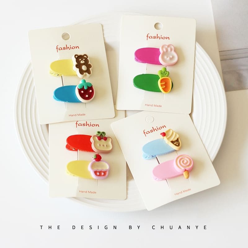 Cartoon Hair Pin Set