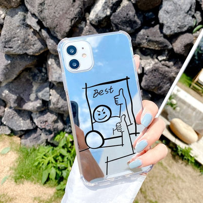 Cartoon Mirrored Phone Case - iPhone 15 Pro Max / 15 Pro