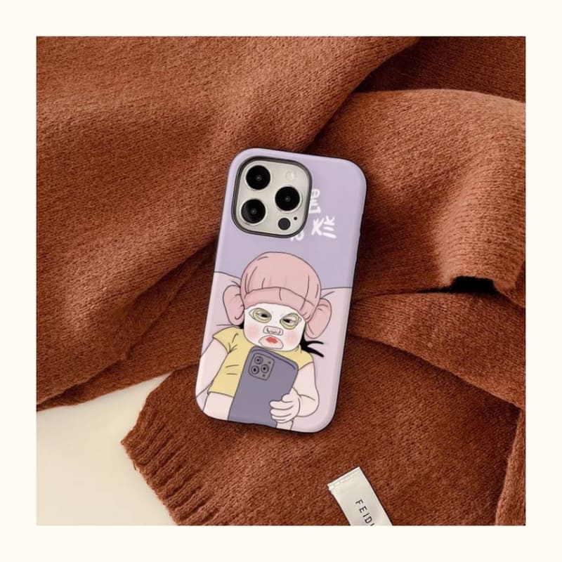 Cartoon Phone Case - iPhone 15 Pro Max / 15 Pro / 15 Plus