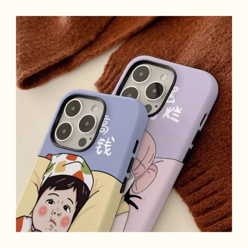 Cartoon Phone Case - iPhone 15 Pro Max / 15 Pro / 15 Plus