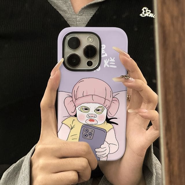 Cartoon Phone Case - iPhone 15 Pro Max / 15 Pro / 15 Plus