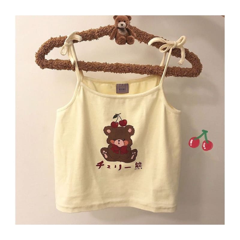 Cartoon Print Camisole Top