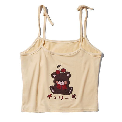 Cartoon Print Camisole Top