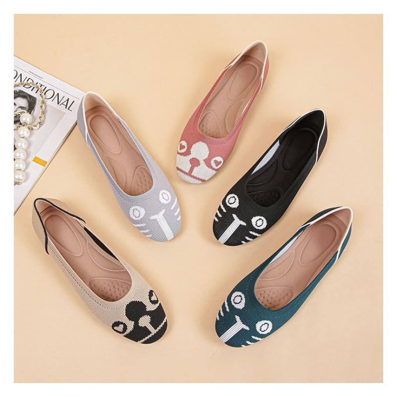 Cartoon Print Flats