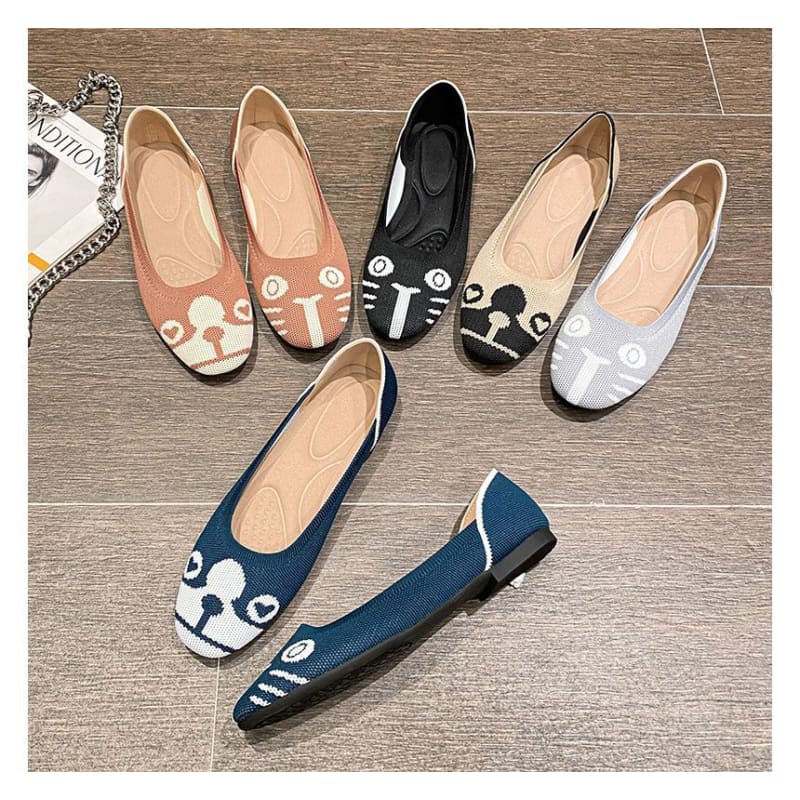 Cartoon Print Flats