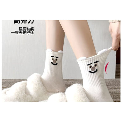 Cartoon Print Socks Set