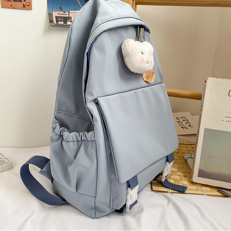 Cartoon Puppy Pattern Pure Color Backpack