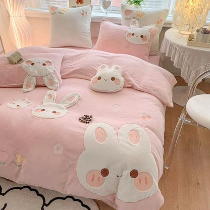 Cartoon Rabbit Bedding Set - Lovesickdoe