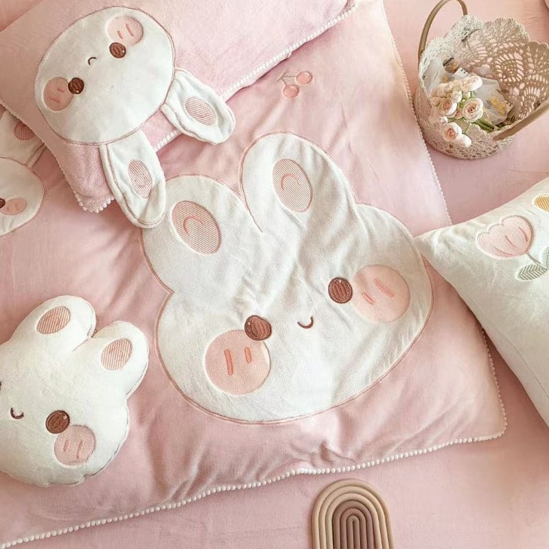 Cartoon Rabbit Bedding Set - Lovesickdoe