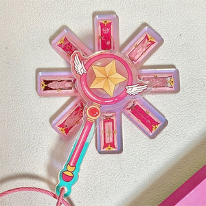 Cartoon Sakura Magic Stick Keychain
