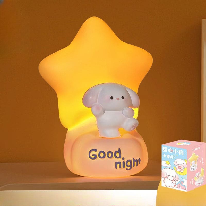 Cartoon Sleeping Pig Light - star puppy