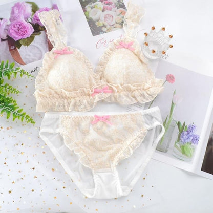 Castle of Versailles Lace Pink Bow Underwear MK16201