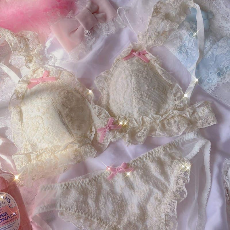 Castle of Versailles Lace Pink Bow Underwear MK16201