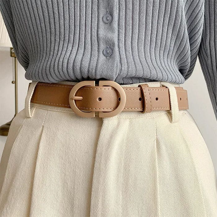 Casual Aesthetic Buckle Belt - Belts