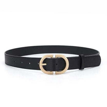 Casual Aesthetic Buckle Belt - Standart / Black - Belts