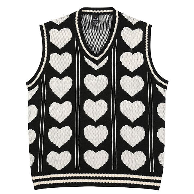 Casual Arrange Heart Vest - Vest