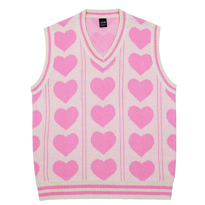 Casual Arrange Heart Vest - Vest