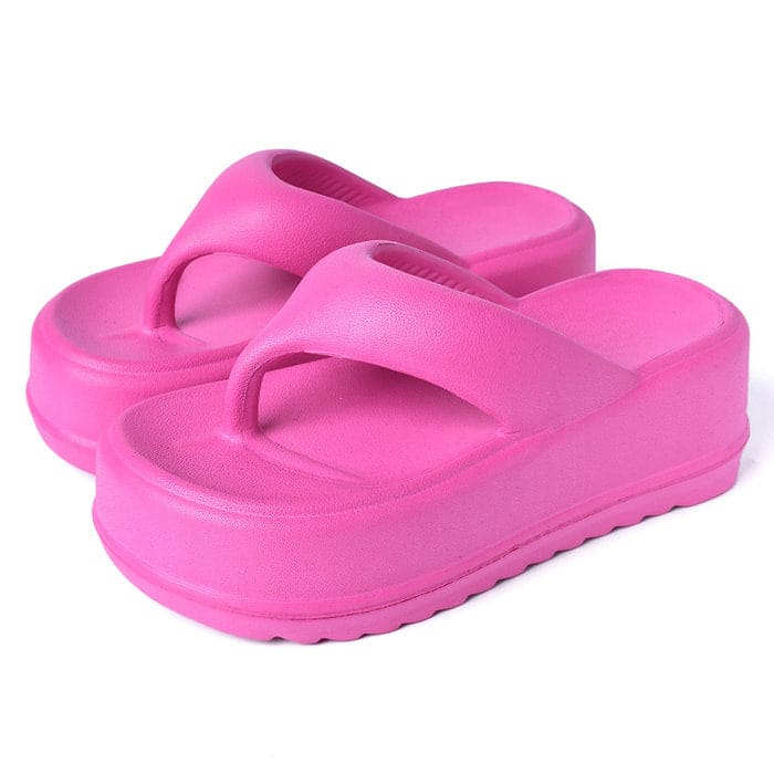 Casual Platform Sandals - EU36 (US6.0) / Pink - Slippers