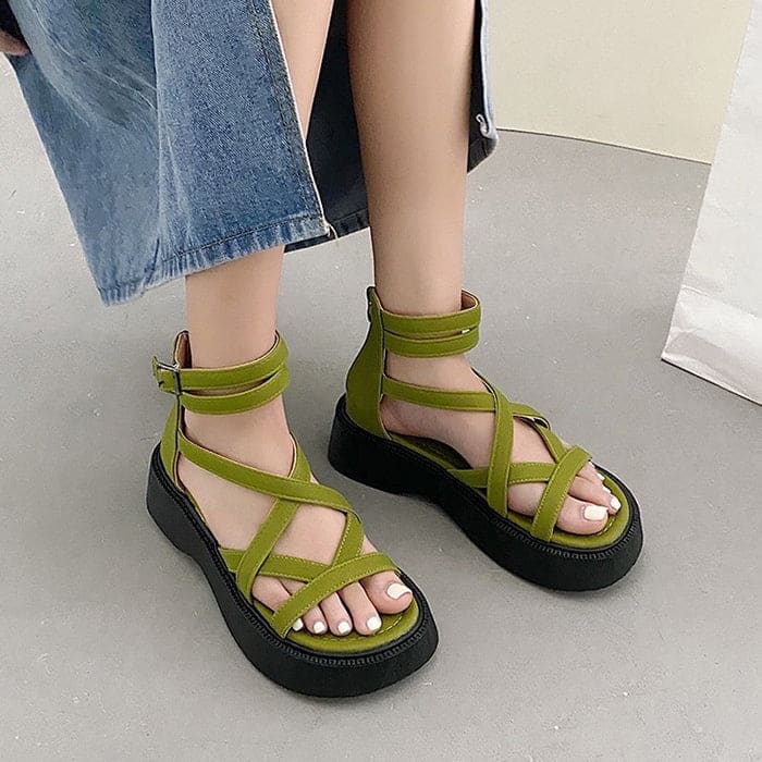 Casual Platform Sandals - Shoes