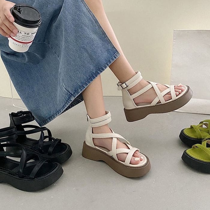 Casual Platform Sandals - Shoes