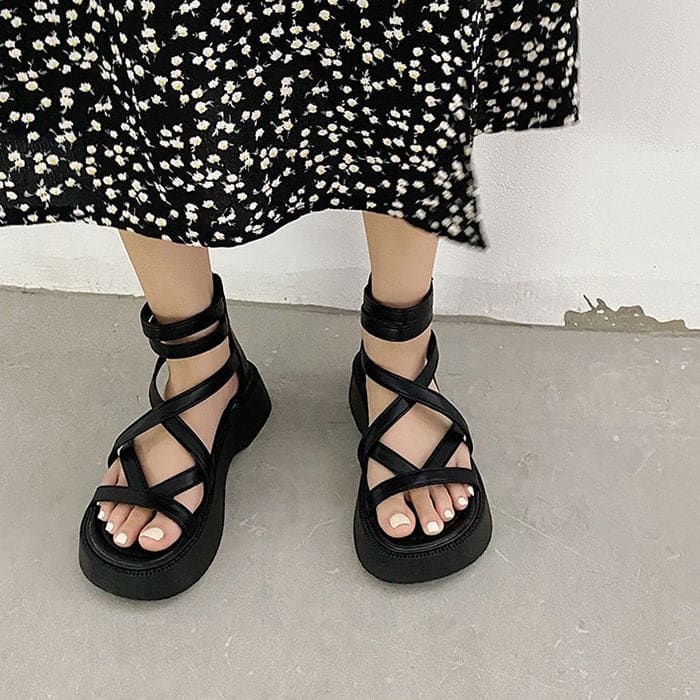 Casual Platform Sandals - Shoes