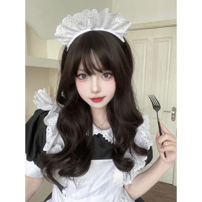 Casual Series Black Straight Wig - Black Tan