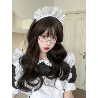 Casual Series Black Straight Wig - Black Tan