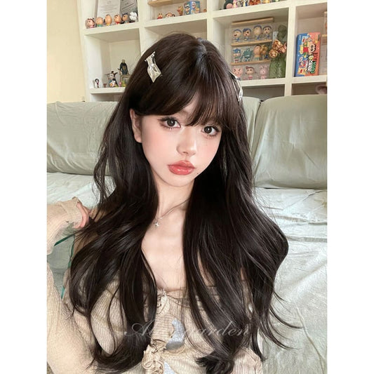 Casual Series Dark Chocolate Long Wavy Wig ON979 - Dark